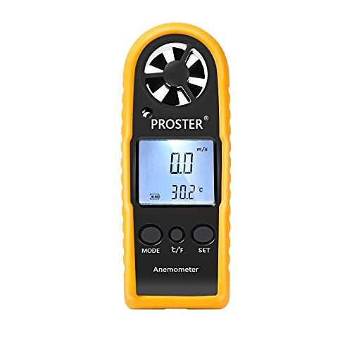 new Arrival Lcd Digital Wind Speed Gauge Proster Wind Speed Scale Meter Anemometer Thermometer - Handheld Anemometer