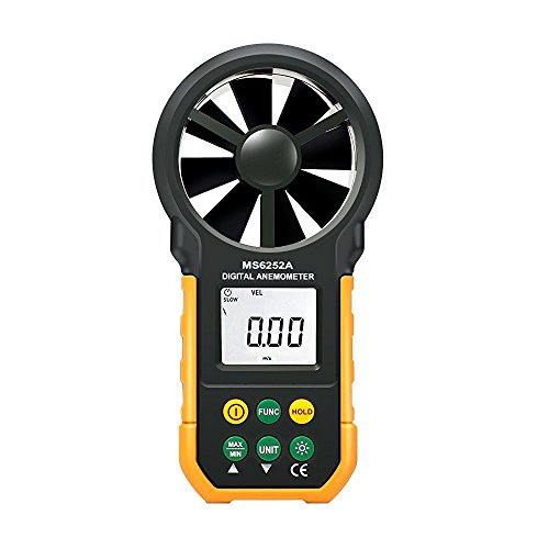 Anemometer Proster Portable Wind Speed Meter Gauge Air Volume Measuring Meter With Backlight For Weather Data