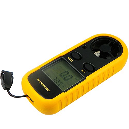 Geartist tm Digital Lcd Anemometer Thermometer Air Wind Speed Scale Gauge Meter Backlight gt816
