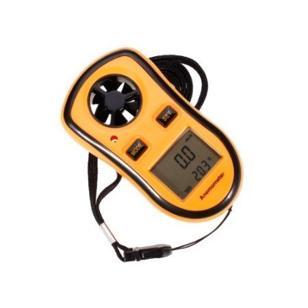 Luckystone&reg Lcd Digital Anemometer Professional Wind Speed Gauge With Temperature Measure