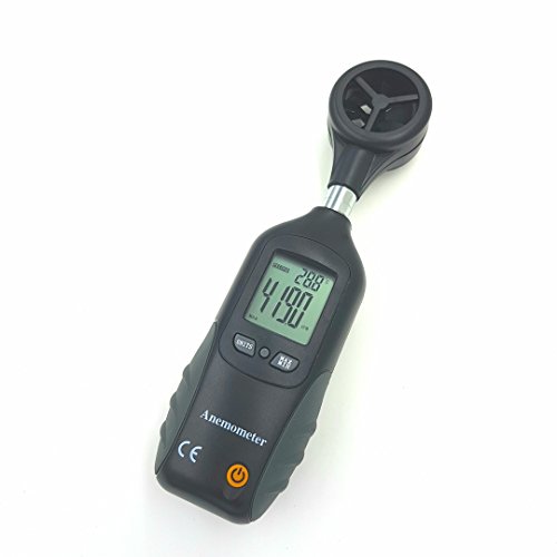 Perfect-Prime WD0081 New Digital Mini LCD Wind Speed Gauge Anemometer Meter Temperature Thermometer