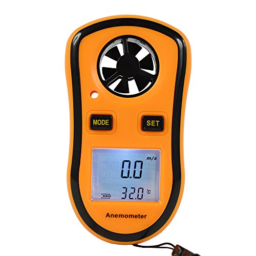 STree Digital Anemometer LCD Digital Wind Speed Meter Gauge Temperature Measure GM8908