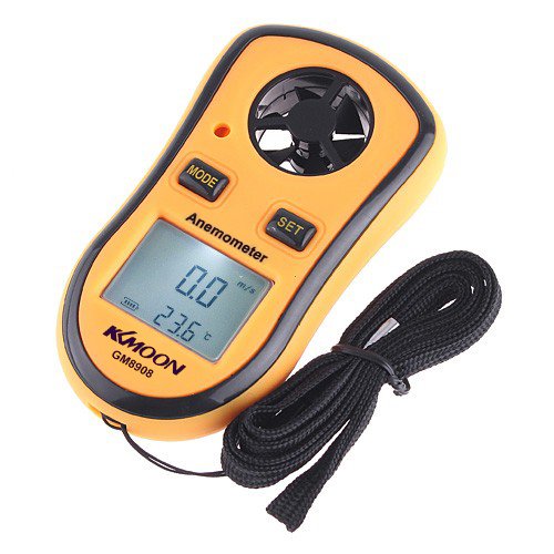 engdashÂ GM8908 LCD Digital Wind Speed Temperature Measure Gauge Anemometer GM8908