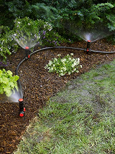 SnipnSpray Garden and Landscape Sprinkler System Set Includes 50 of Hose 3 Rotor Sprinklers 3 End Caps 1 Hose Coupler and 1 Yconnector to Customize your Sprinkler System