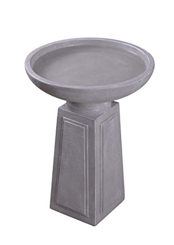 Kenroy Home Pedestal Fountains Small Light Grey