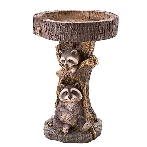 UD Bird Baths for Outdoors Polyresin Pedestal Bird Bath Bowl Bird Water Feeders for Outside Animal Shape Bird Bath Fountains for Garden Yard Patio Decoration StatuesWild Bird Feeder