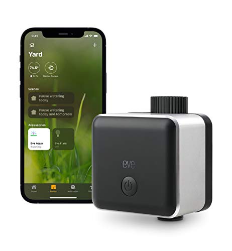 Eve Aqua  Apple HomeKit Smart Home Smart Water Controller for Sprinkler or Irrigation System Automate with Schedules Bluetooth and Thread App Compatibility