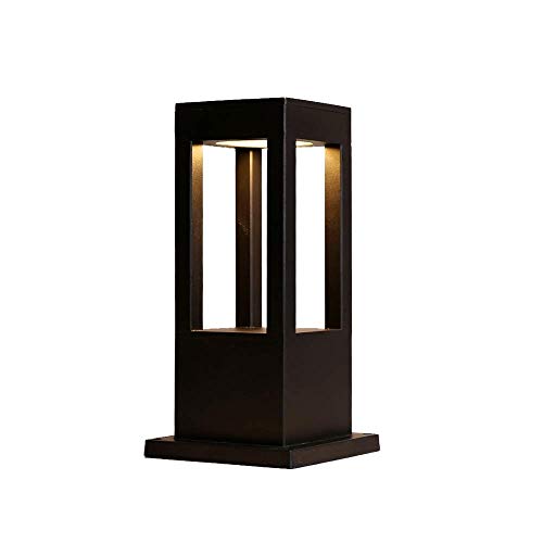 XAJGW Outdoor Post Light Fixture LED Column Head Lamp IP55 Waterproof Outdoor Column Lamp Modern Minimalist Post Lamp Lawn Garden Landscape Lamp Garden Villa Outdoor Chinese Floor Lamp Pillar Lantern