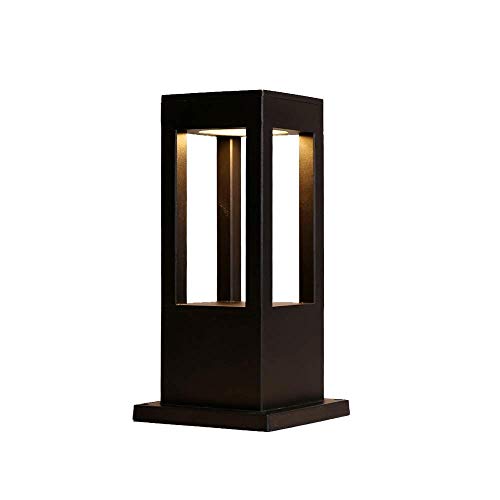 XAJGW Outdoor Post Light Fixture LED Column Head Lamp IP55 Waterproof Outdoor Column Lamp Modern Minimalist Post Lamp Lawn Garden Landscape Lamp Garden Villa Outdoor Chinese Floor Lamp Pillar Lantern