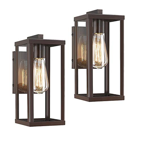 Redeast Outdoor Wall Mount Lights Outdoor Wall Lamp Exterior Wall Lighting Fixture Outdoor Wall Lantern Patio Wall Light Fixture ( 2 Pack)