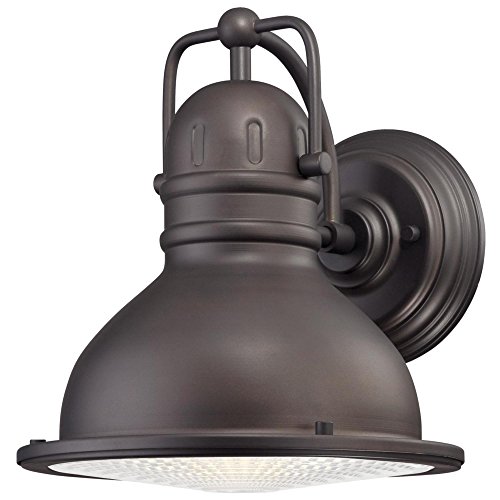 Westinghouse Lighting 6204600 Orson OneLight LED Outdoor Wall Fixture Oil Rubbed Bronze Finish with Clear Prismatic Lens