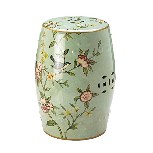 Accent Plus Floral Garden Decorative Stool 1325x1325x18