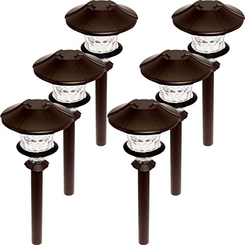 6 Pack Paradise Low Voltage LED 075W Aluminum Path Light (Oil Rubbed Bronze)