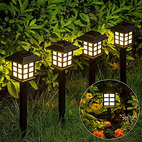 GIGALUMI Solar Pathway Lights Outdoor 12 Pack Solar Lights OutdoorSolar Garden LightsSolar Walkway Lights for Garden Landscape Path Yard Patio Driveway