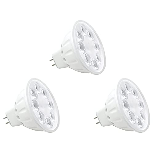 Makergroup MR16 LED Bulbs Landscape Low Voltage Spotlights 35W50W Halogen Replacements 5W Warm White 2700K3000K 12V Gu53 Bipin Base for Outdoor Landscape Lighting Indoor Track Lights 3pcs