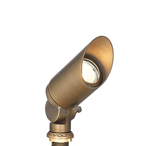 VOLT AllStar 12V Cast Brass Outdoor Mini Spotlight with LED Bulb (Bronze)