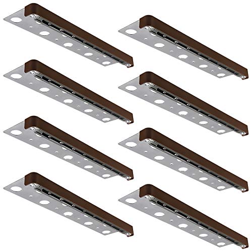 LEONLITE 8Pack 12 Inch 3W LED Retaining Wall Lights Hardscape Lighting Low Voltage 12V ACDC Hardscape paver light Outdoor Step Lights 2700K Soft White ETL Listed 40000 Hours Lifespan