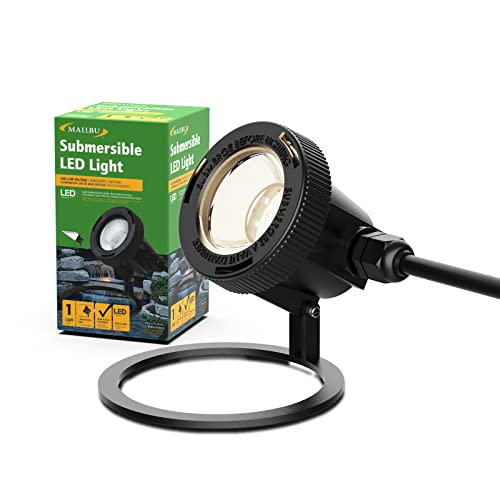 Malibu Submersible LED Pond Light Low Voltage Landscape Lighting Underwater Flood Light 8401350101