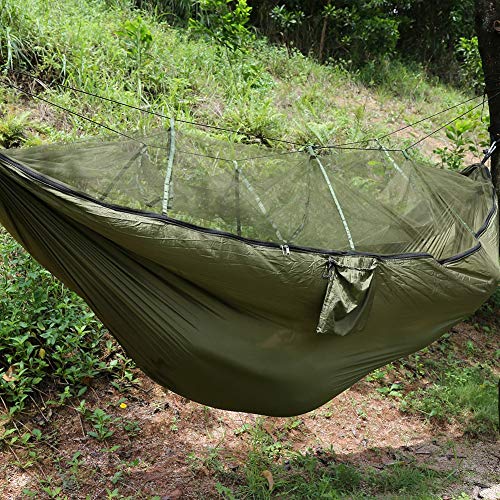DaMohony Outdoor Hammock Double Person Camping Hammock with Mosquito Net for Garden Jungle
