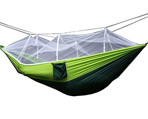 FixtureDisplays Portable Hammock Jungle Camping with Mosquito Net Outdoor Hanging Sleeping Bed 16117NEW2D