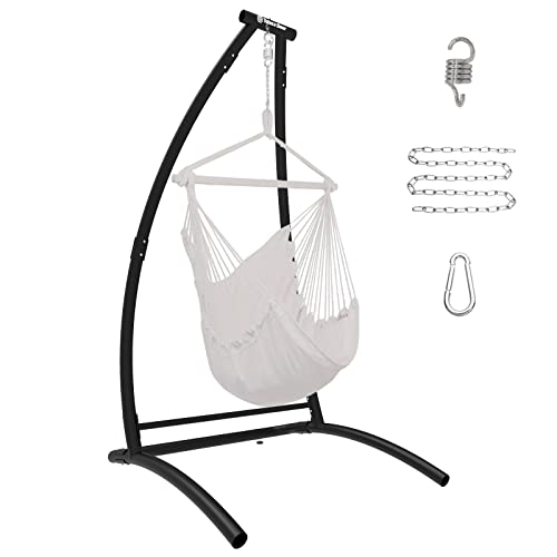 G TALECO GEAR CType Hammock Chair StandHeavy Steel Hanging Hammock Chair with StandSuitable for Indoor Outdoor Hammock Stand Without Chairs
