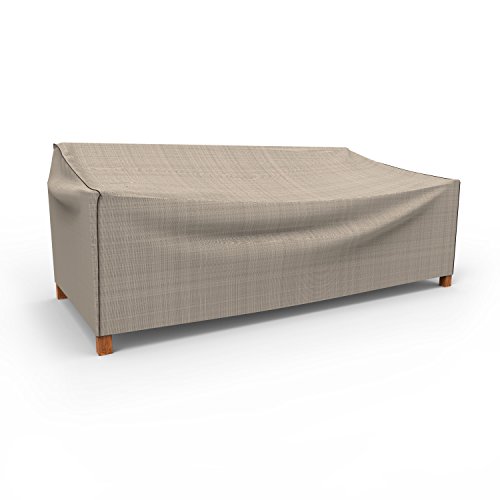 Budge P3W05PM1 English Garden Patio Sofa Cover Heavy Duty and Waterproof Extra Large TwoTone Tan