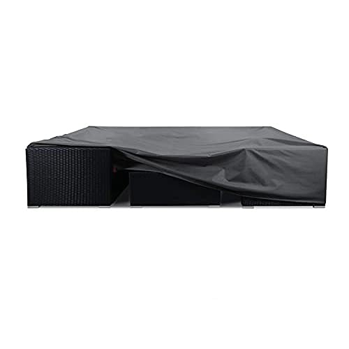 AKEfit Patio Furniture Set Cover Heavy Duty Durable Waterproof Outdoor Furniture Sectional Cover for Rectangular Table Chair Sofa Weatherproof Lawn Furniture Protector 110x84x28in