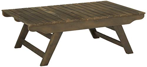 Christopher Knight Home Kailee Outdoor Wooden Coffee Table Gray Finish