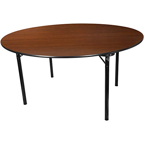 Advantage 5 ft Round High Pressure Laminate Folding Banquet Table