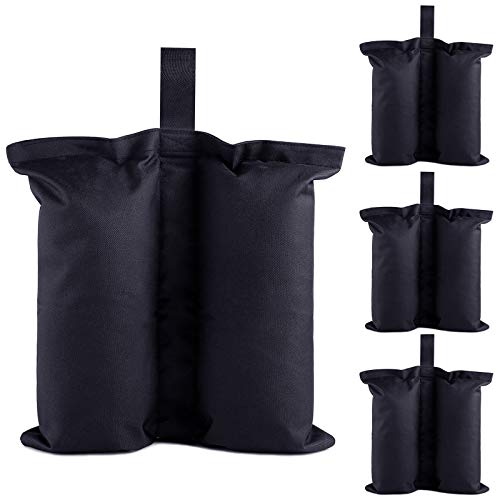 Ey Canopy Weight Bags Set of 4 Sand BagsIndustrial Grade Weights Bags for Pop up Canopy Tent Large Patio Umbrella Leg Weights Bag for Outdoor Furniture  Sun Shelter