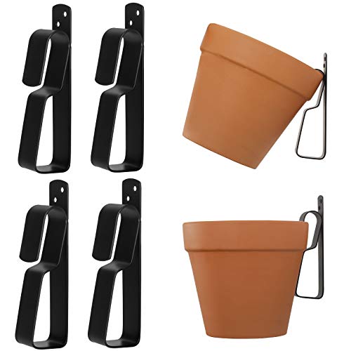 ChasBete Terracotta Pots Hangers Wall Clay Pot Hanger Hook for 49in Terracotta Pot Cast Iron Plant Hangers IndoorOutdoor4 Pack