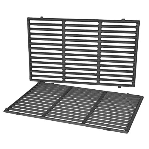 Stanbroil Cast Iron Cooking Grate for Weber Genesis II and Genesis II LX 300 Series Gas Grills Replacement Parts for Weber 66095 Set of 2