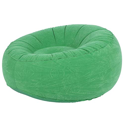 POCREATION Outdoor Foldable Inflatable Flocked Single Sofa Chair for Living Room Balcony Garden for Kids Adults Couples  Jumbo Bean Bag Chair Furnitur(Green)
