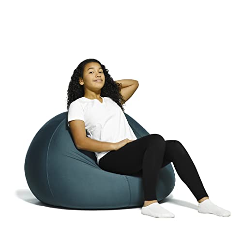 Yogibo Zoola Pod X Outdoor Bean Bag Chair for Kids and Teens Single Seat Beanbag Water Resistant Cozy Patio Deck Lounge Furniture Storm