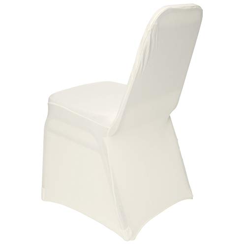 SIMPLY ELEGANT Ivory Spandex Banquet Chair Cover
