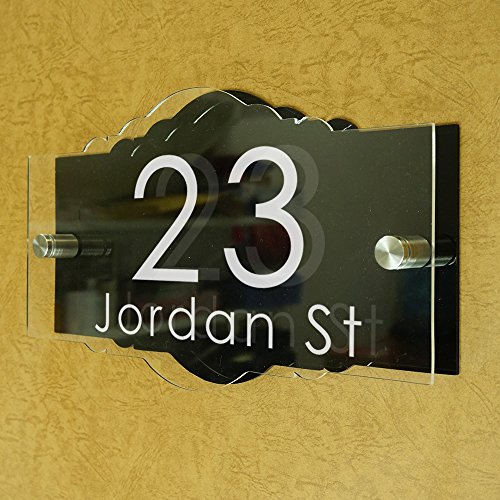 Customize Modem Stylish Address Plaques House Number Company Logo Plate vintage 12&quot