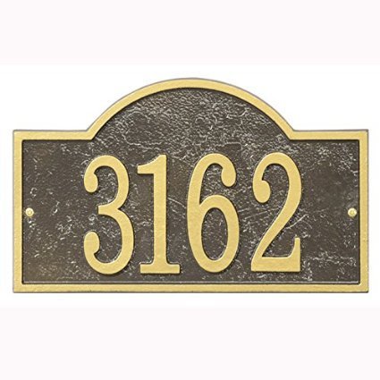 Whitehall Fast Easy ARCH House Numbers Plaque