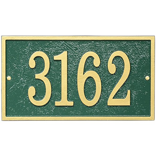 Whitehall Fast Easy RECTANGLE House Numbers Plaque