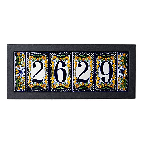 5-tile Contemporary House Address Plaque