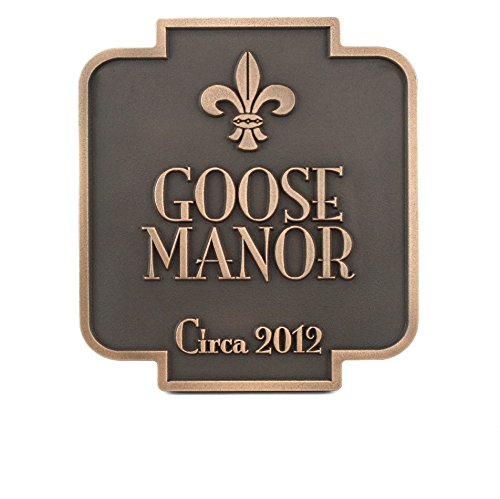 Stanton Marker 10 x 11 - Raised Bronze Metal Coated House Plaque