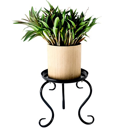 Small Plant Stand Indoor Floor Flower Pot Holder Rack(8 inch Pots)Round Iron Potted Plant Stands Pack of 2