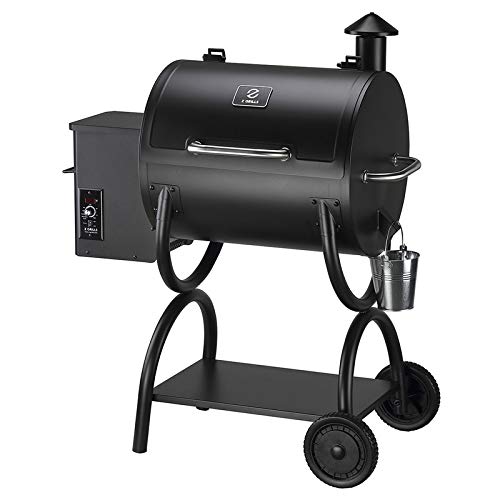 Z GRILLS 550A Wood Pellet Grill  Electric Smoker BBQ Combo with Auto Temperature Control  2021 Upgrade  590 sq in Black