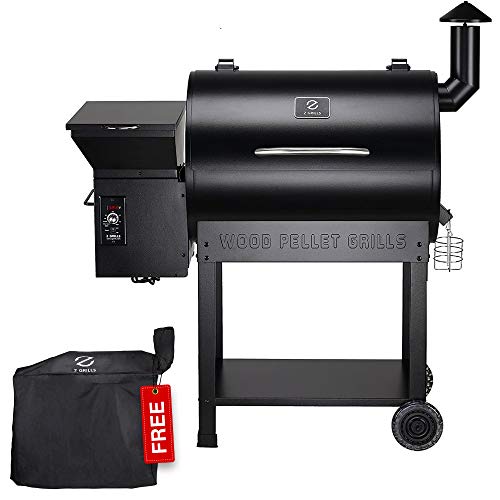 Z GRILLS 7002B Wood Pellet Grill  Electric Smoker BBQ Combo with Auto Temperature Control  2021 Upgrade  694 sq in Black