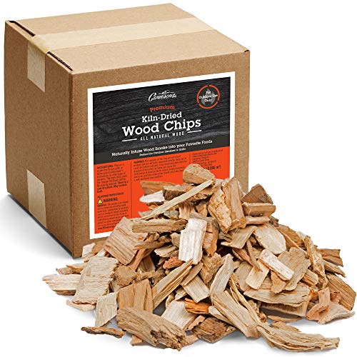 Camerons Products Wood Smoker Chips  Pecan ~ Approx 5 Pound Box 420 cu in  100 Natural Course Cut Wood Smoking and Barbecue Chip