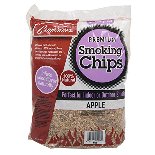Camerons Smoking Chips (Apple) ~ 2 Pound Bag 260 cu in  Barbecue Chips Kiln Dried Natural Extra Fine Wood Smoker Sawdust Shavings