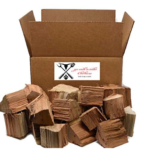 Jax Smokin Tinder Premium BBQ Wood Chunks for Smoking and Grilling Approximately 10 lb Shipped in 12 x 9 x 7 Box 100 All Natural Kiln Dried Smoking Wood Chunks USA (Pecan)
