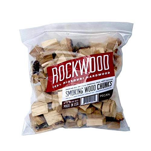 Rockwood Missouri 35 Lb All Natural Organic Hardwood Low  Slow Outdoor Smoker Smoking Wood Chunks Pecan