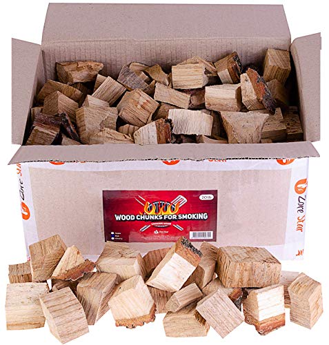 Zorestar Oak Smoker Wood Chunks BBQ Cooking Natural Wood Chunks for All Smokers 1520 lbs