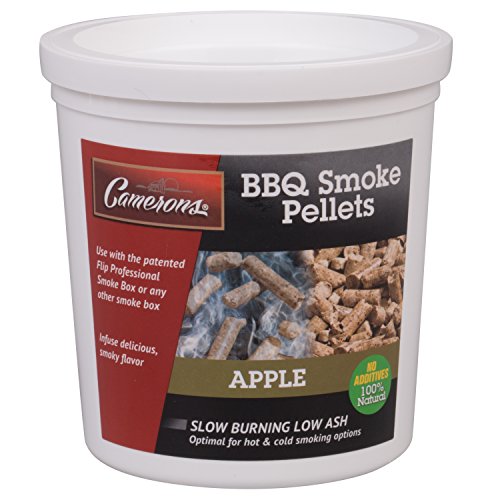 Camerons Smoking Wood Pellets (Apple) Kiln Dried BBQ Pellets 100 All Natural Barbecue Smoker Chips 1 Pint Bucket