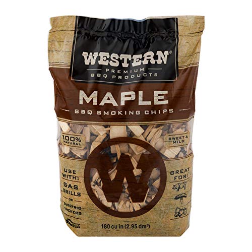 Western Premium BBQ Products Maple BBQ Smoking Chips 180 cu in